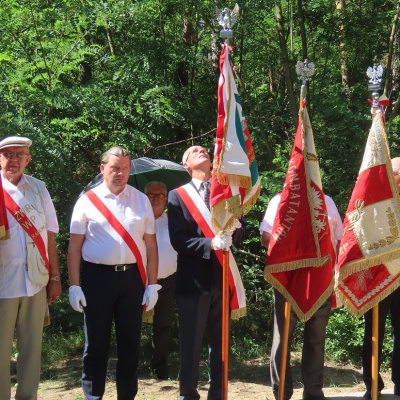 Uroczystości w lesie Skaryszewskim